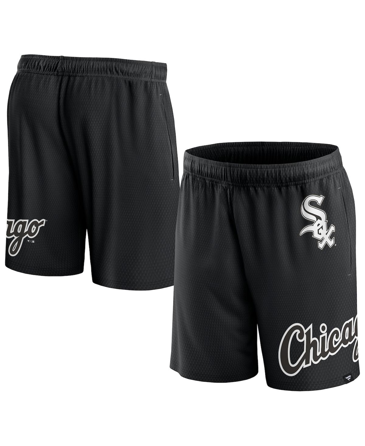 Shop Fanatics Men's  Black Chicago White Sox Clincher Mesh Shorts