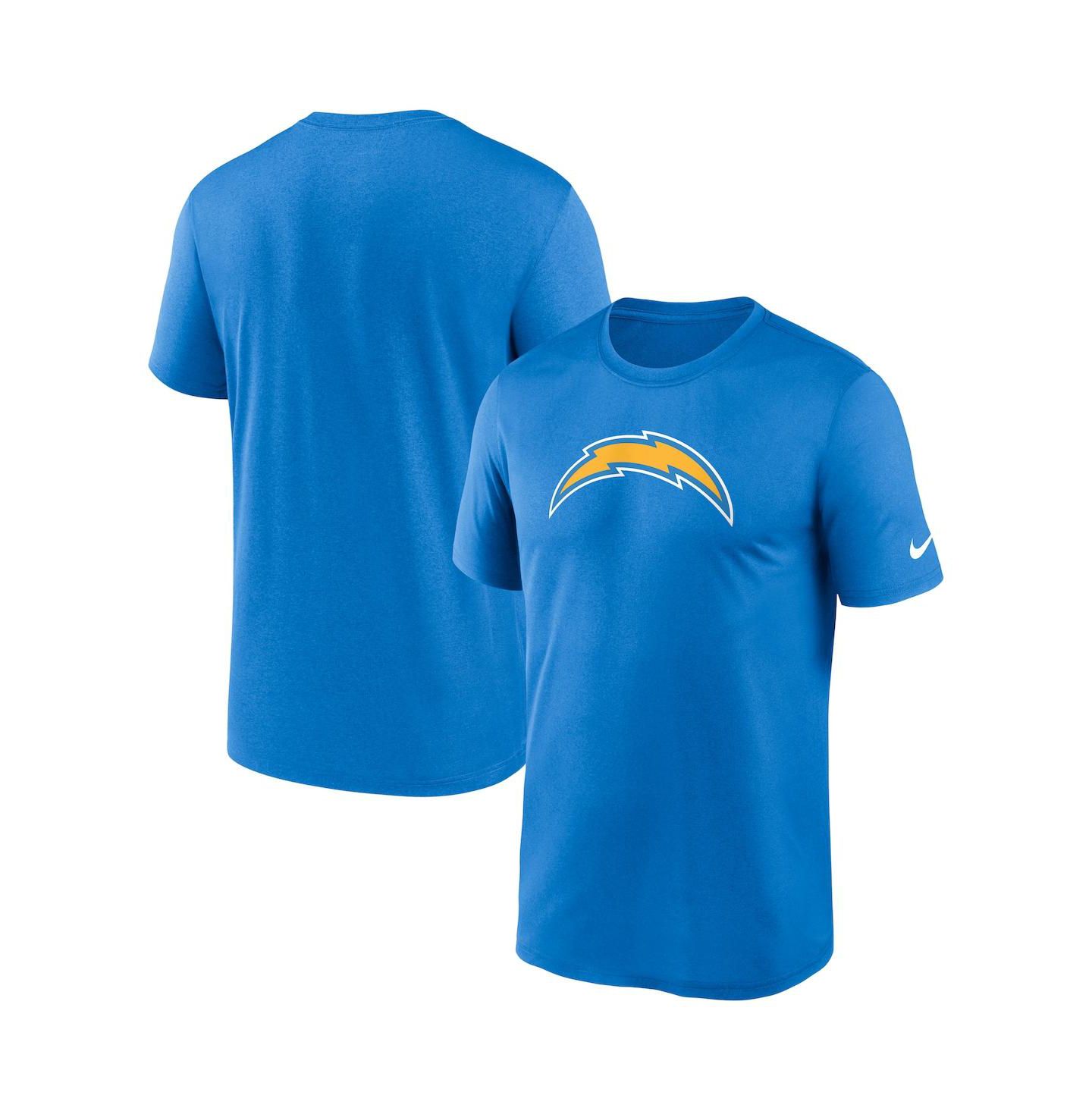 Мужская футболка Nike Powder Blue Los Angeles Chargers Legend Logo Performance — фото 2