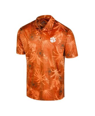 Men's Orange Clemson Tigers Palms Team Polo Shirt