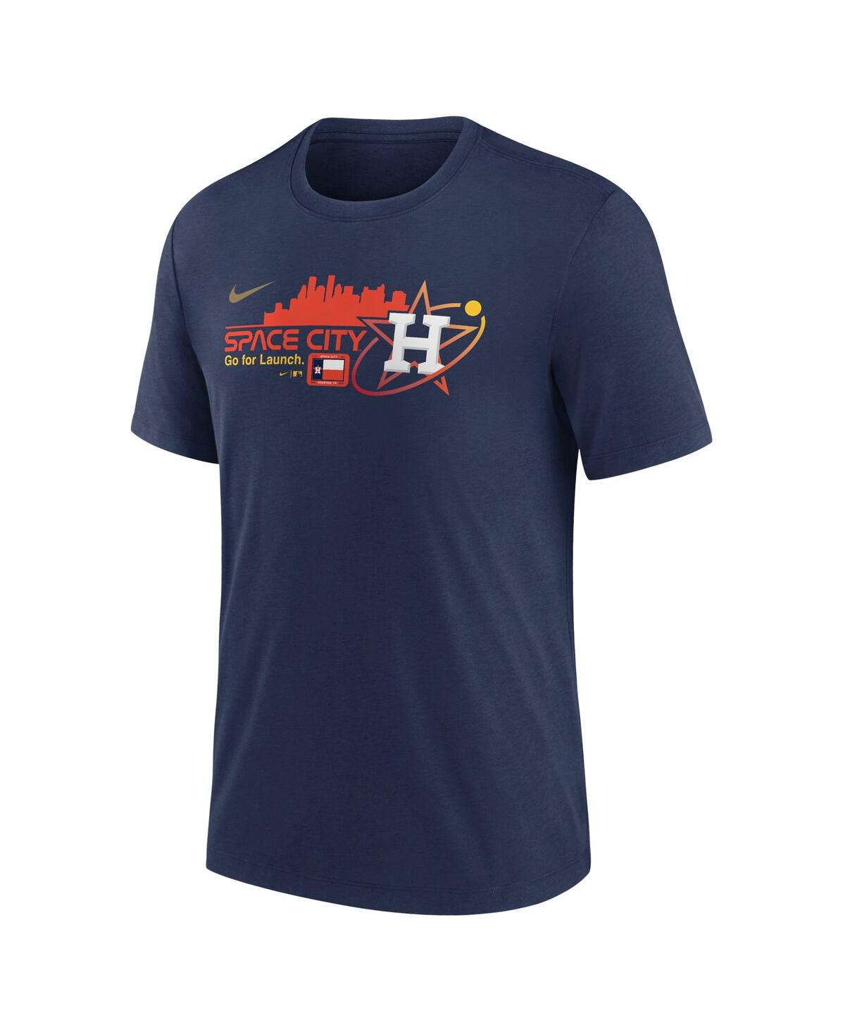 Men's NikeHouston Astros City Connect Tri-Blend T-shirt - Navy