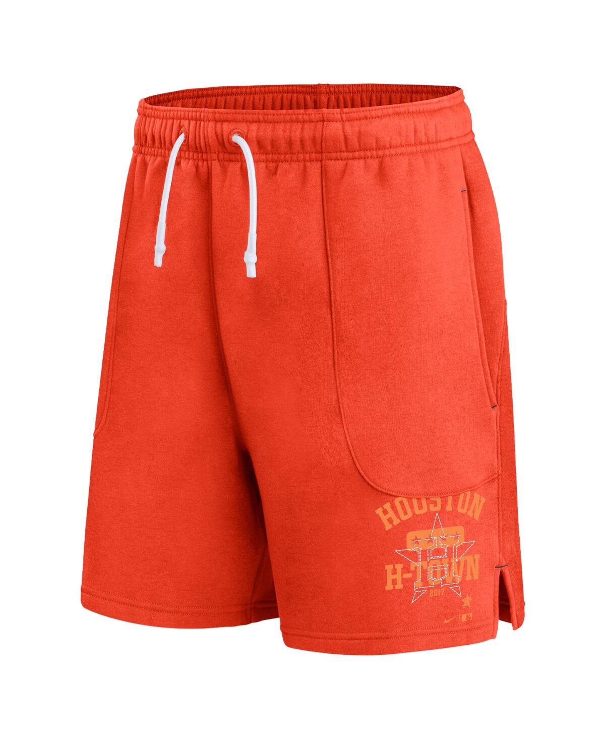 Shop Nike Men's  Orange Houston Astros Statement Ball Game Shorts