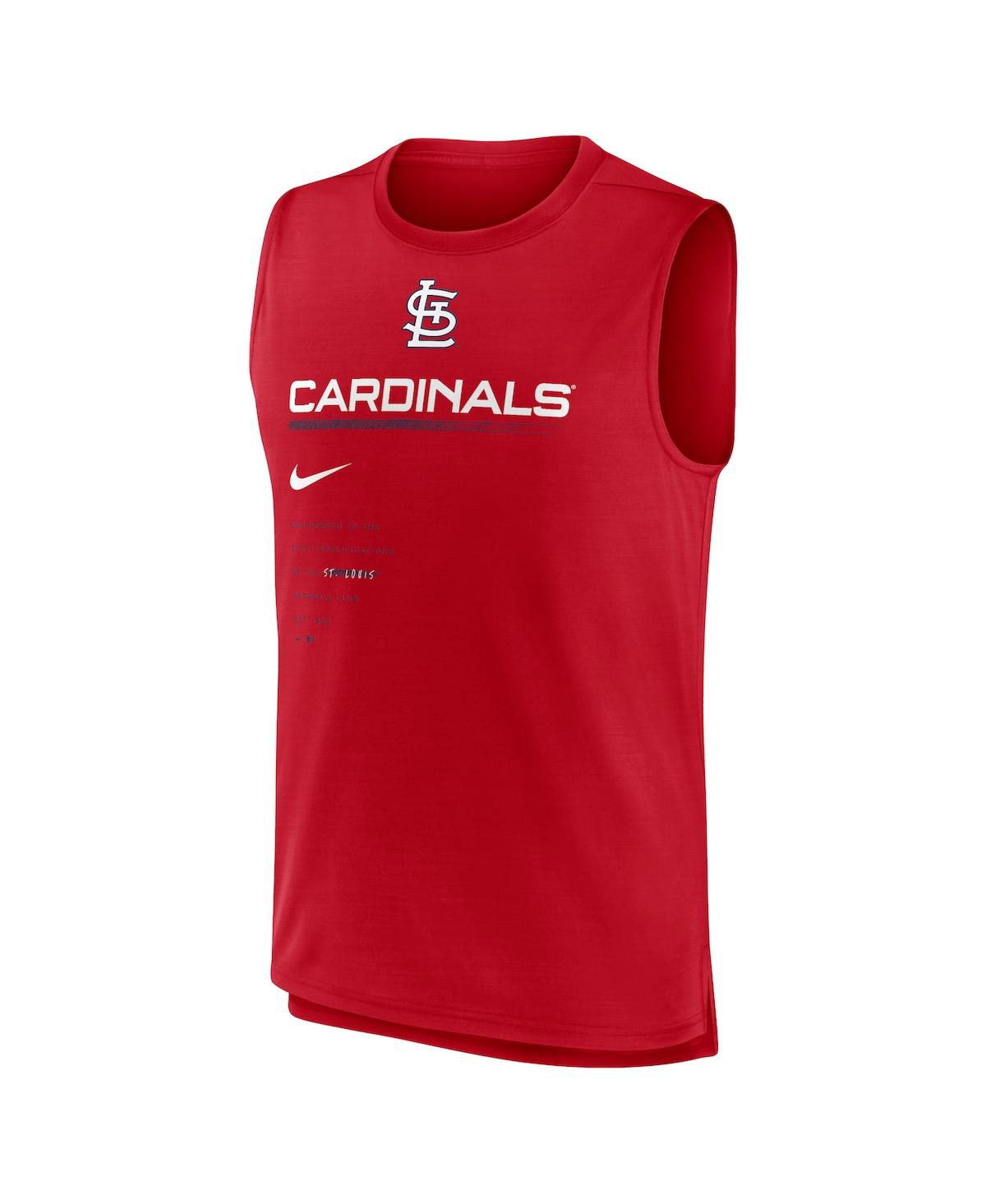 Shop Nike Men's  Red St. Louis Cardinals Exceed Performance Tank Top