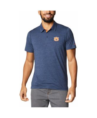 Men's Navy Auburn Tigers Tech Trail Omni-Shade Polo Shirt