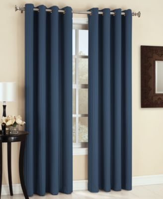 Sun Zero - Lichtenberg  Maximus Woven Vertical Stripe Blackout 54" x 84" Panel