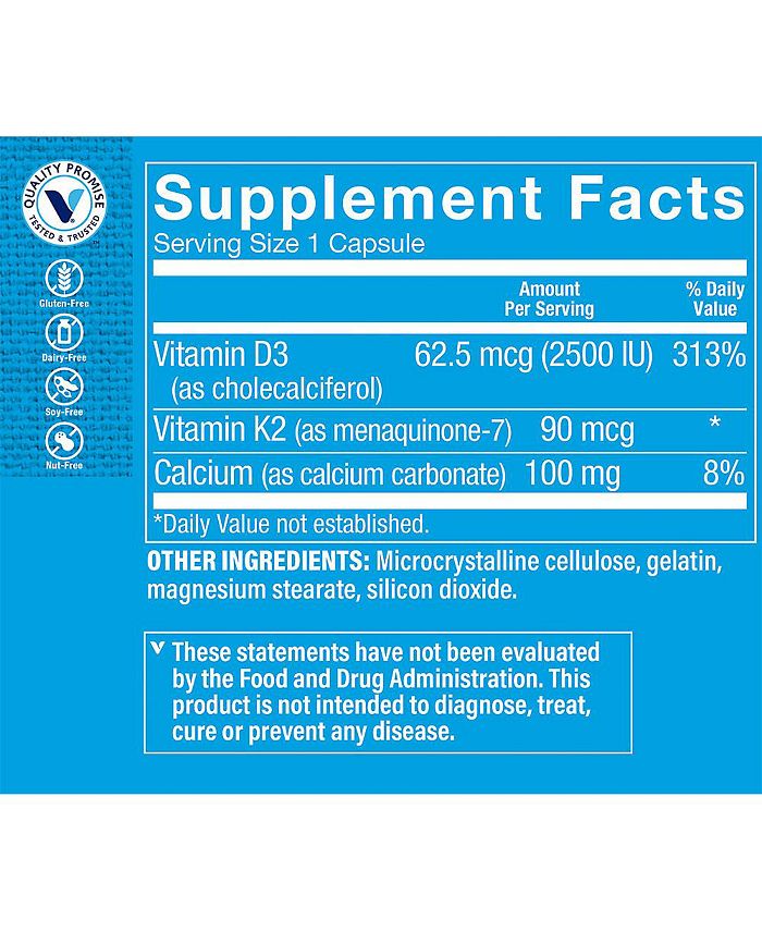 The Vitamin Shoppe Vitamin D3 & K2 Immune Support & Bone Health