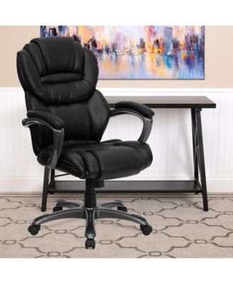 High Back Executive Swivel Ergonomic Office Chair With Accent Layered Seat/Back