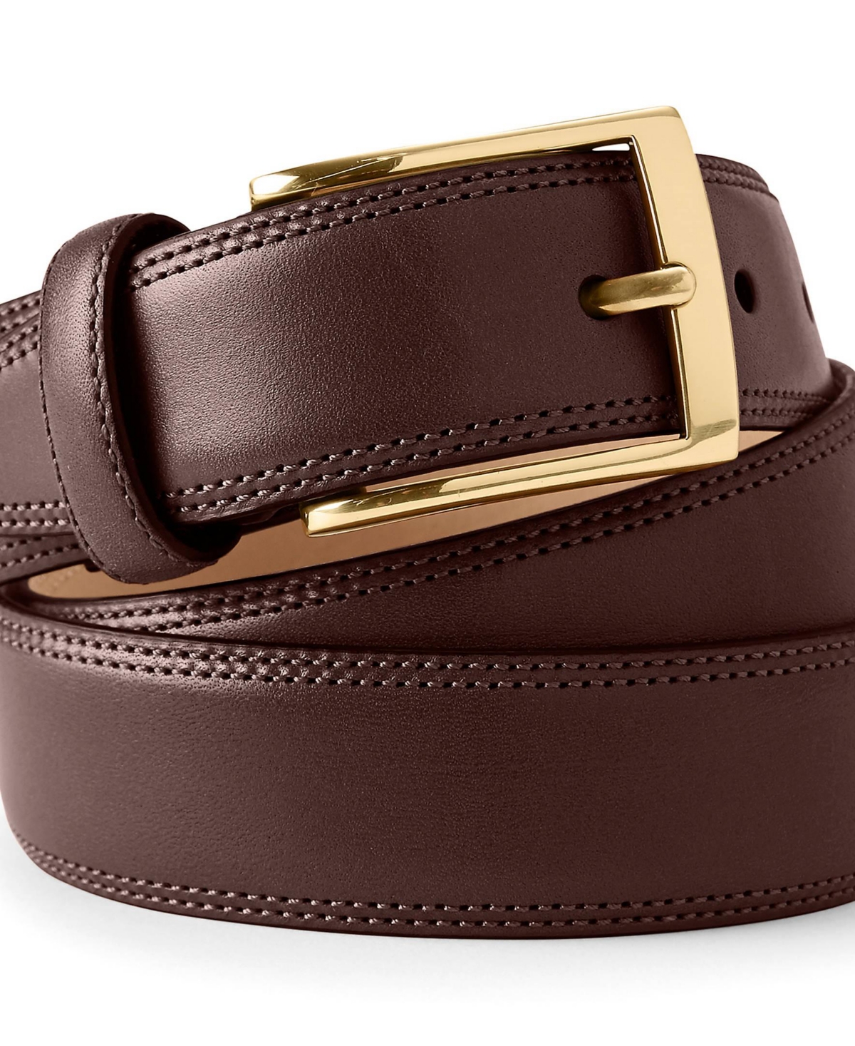 Lands' End Big & Tall Glove Leather Belt
