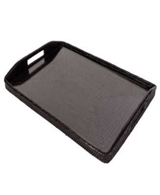 Artifacts Trading Company Rectangular Tray with Glass Insert
