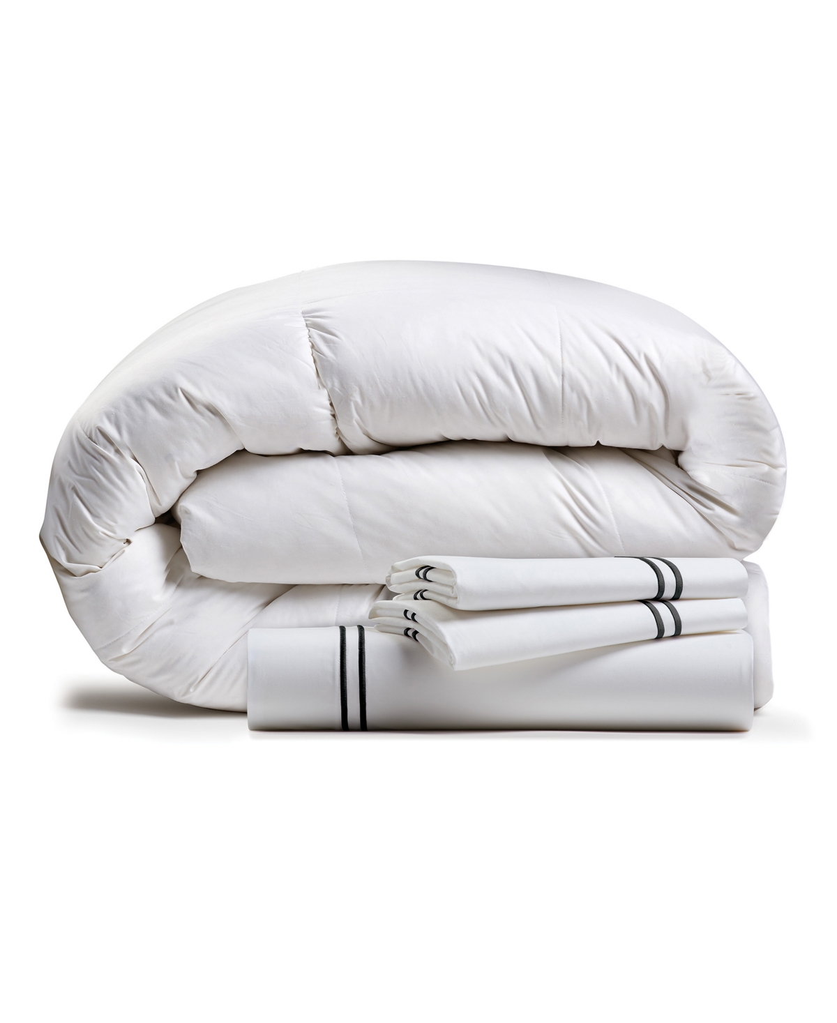 Ella Jayne Luxury 4 Piece Down Comforter with Duvet Cover Set