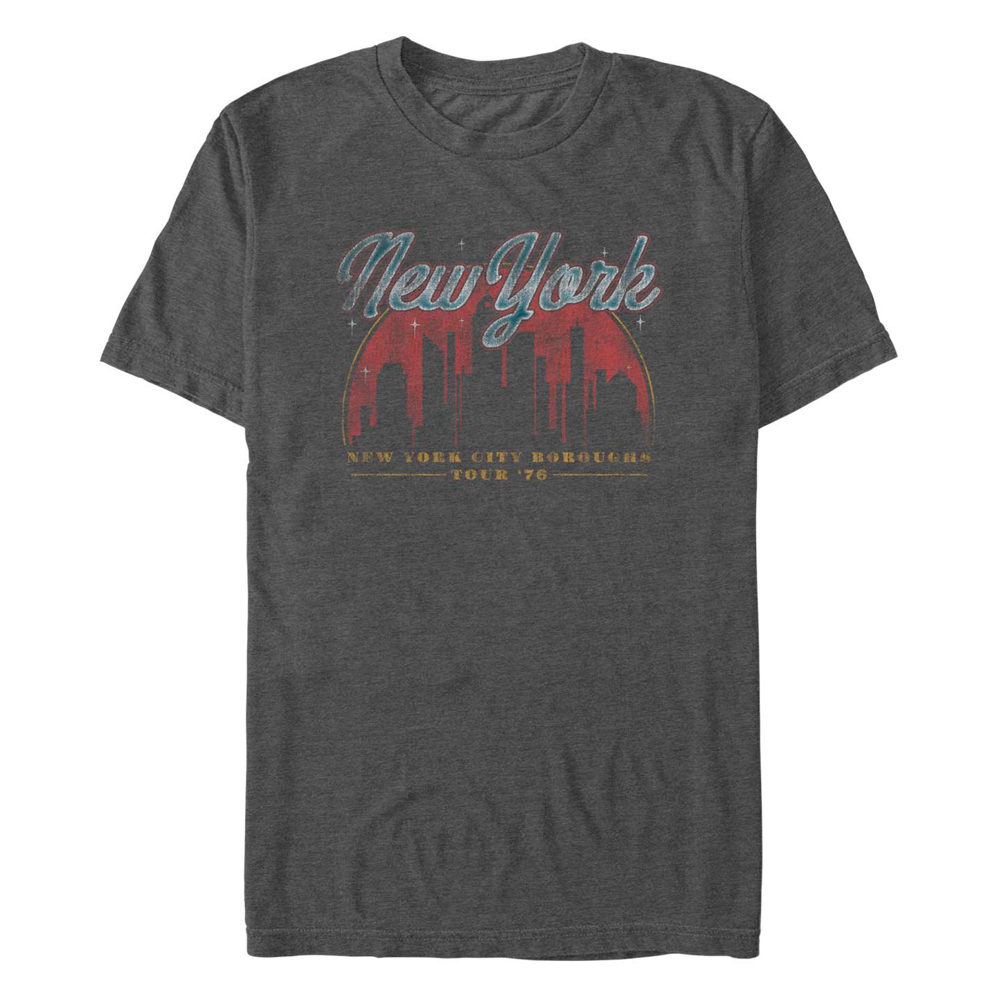 Мужская футболка Fifth Sun City Tour Short Sleeve, цвет: Угольный меланжевый — фото 1