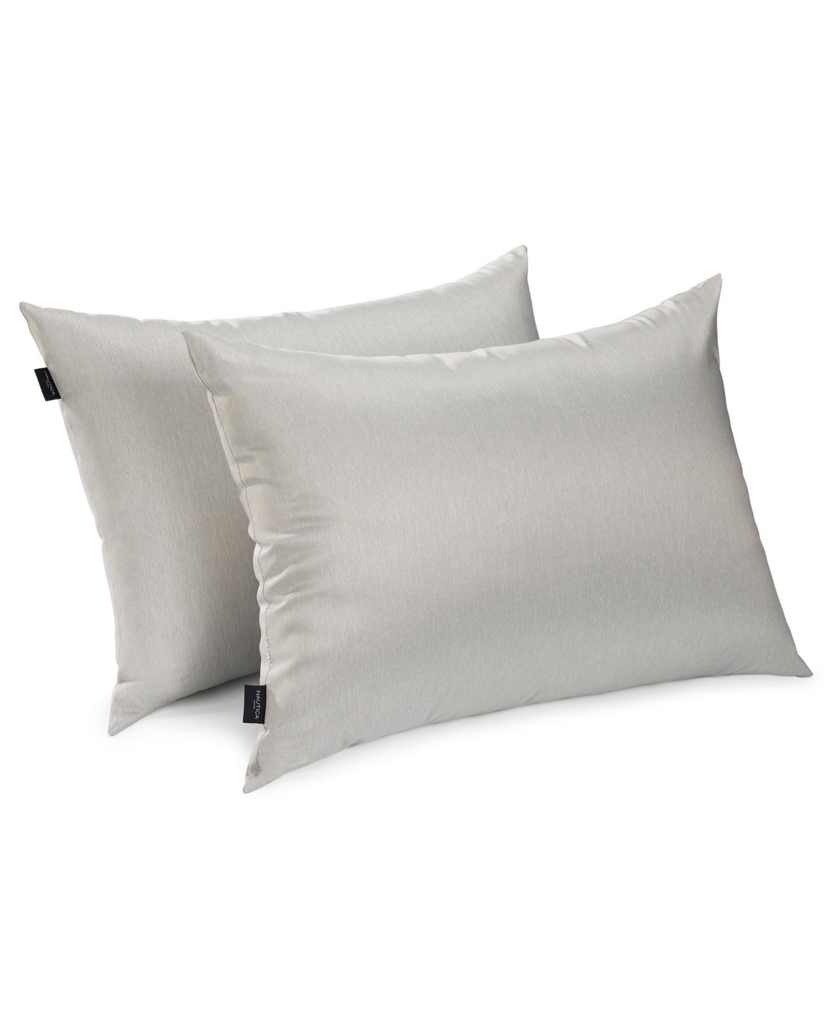 Nautica Home Charcoal Fusion 2 Pack Pillows, Standard In Heathered Gray