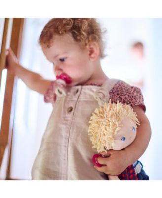 Nick 12" Soft Boy Doll with Blonde Hair and Embroidered Face