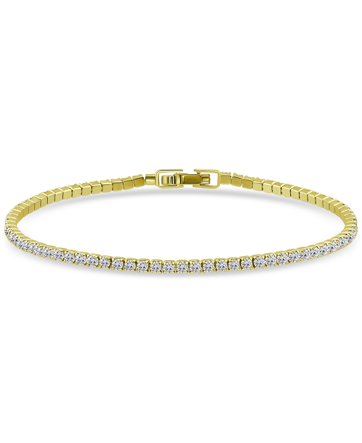 Giani Bernini Cubic Zirconia Tennis Bracelet In Sterling Silver, Created For Macy's In Gold