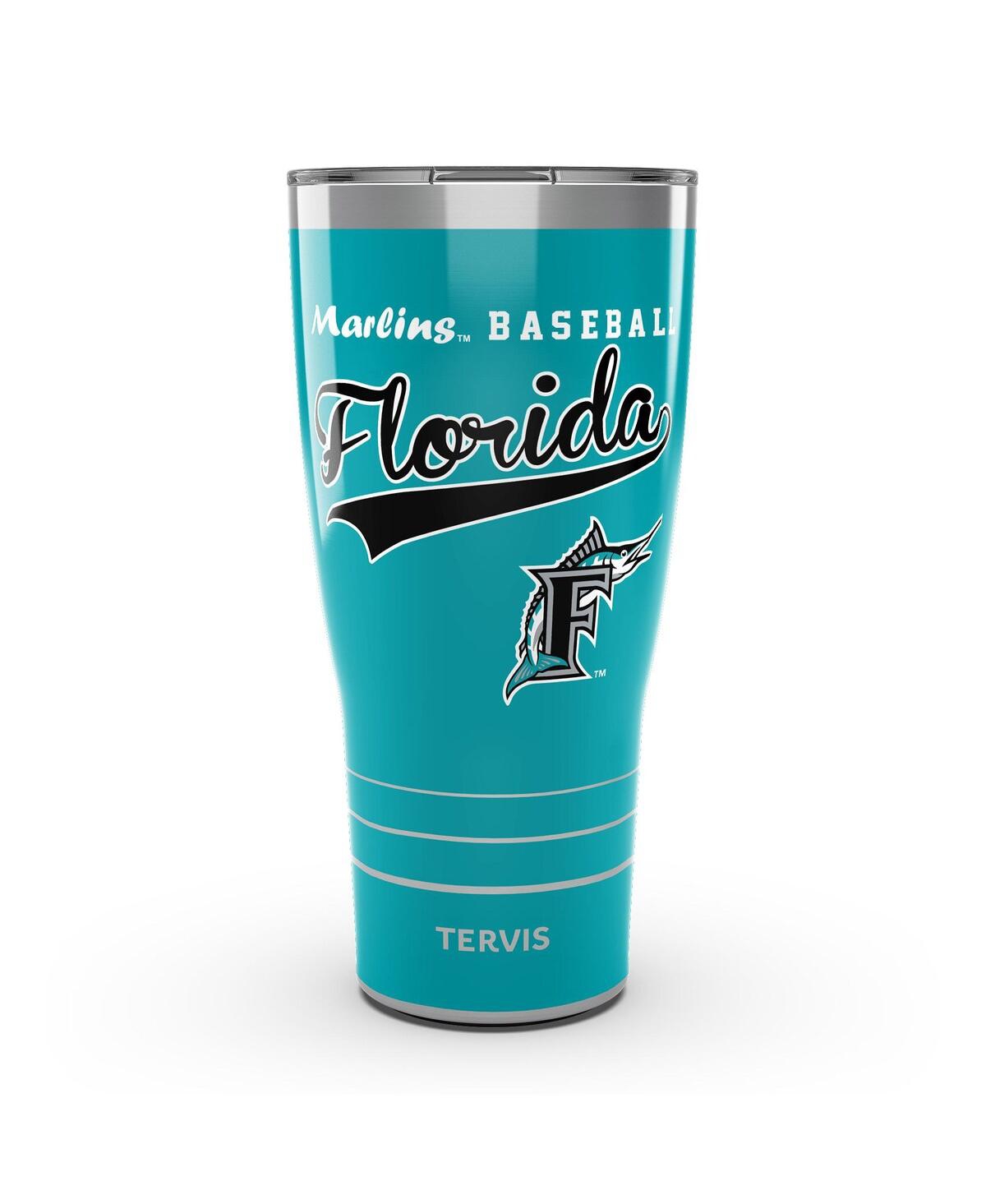 Tervis Tumbler Florida Marlins 30 oz Cooperstown Collection Vintage-like Stainless Steel Tumbler In Teal