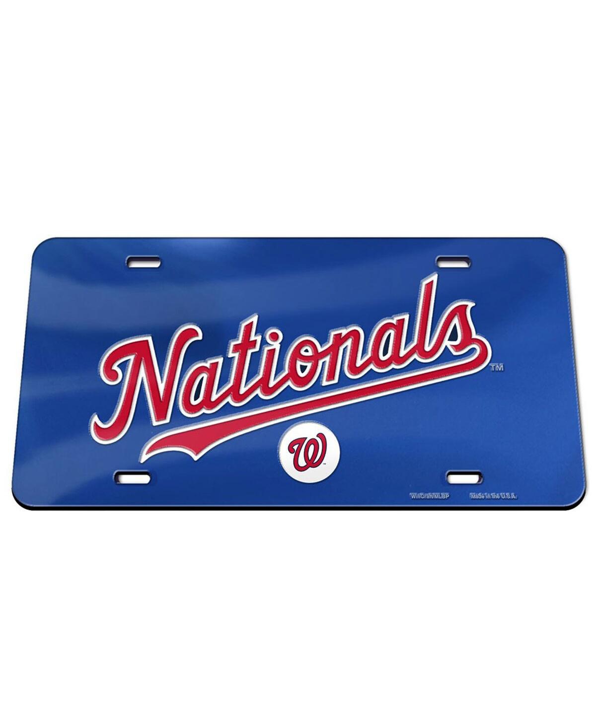 Wincraft Washington Nationals Crystal Mirror License Plate In Multi
