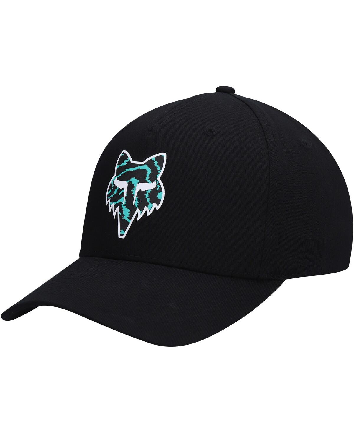Men's Fox Black Nuklr Flex Hat - Black