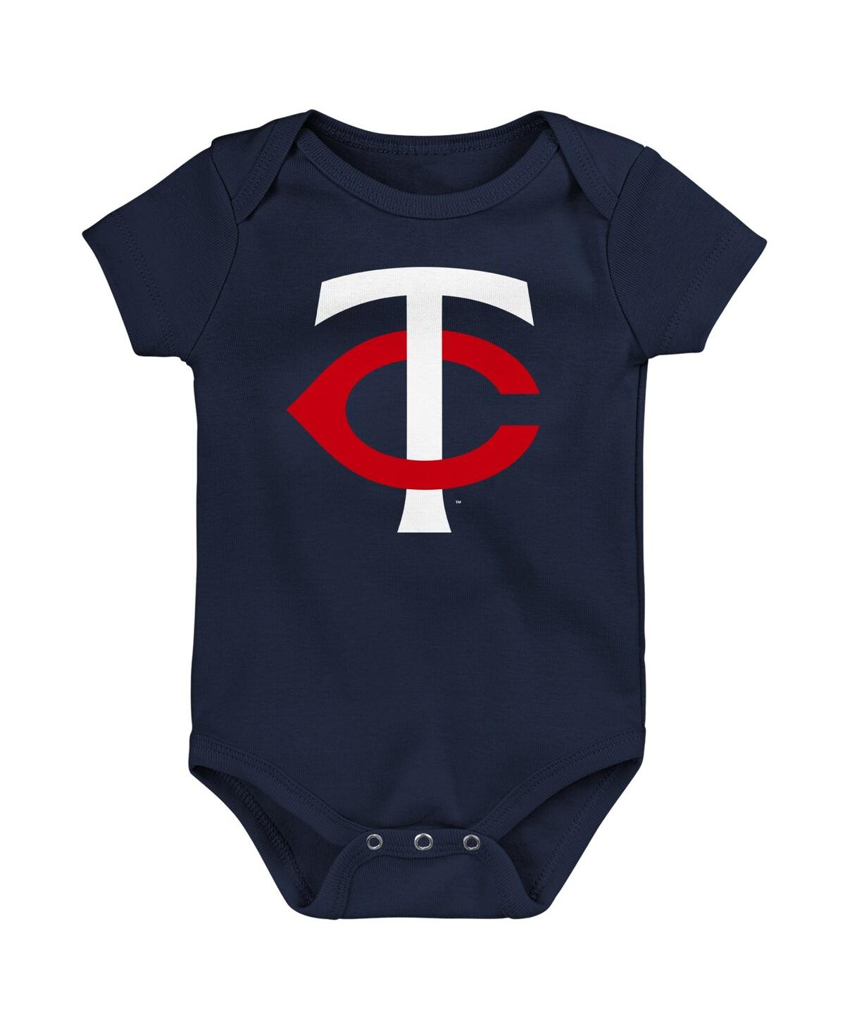 Outerstuff Babies' Newborn And Infant Boys And Girls Navy Minnesota Twins Primary Team Logo Bodysuit