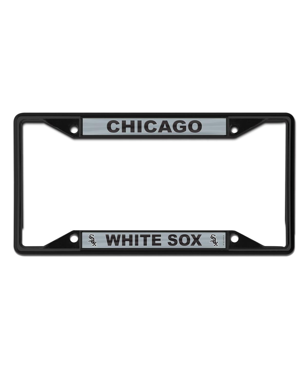 Wincraft Chicago White Sox Chrome Color License Plate Frame In Black
