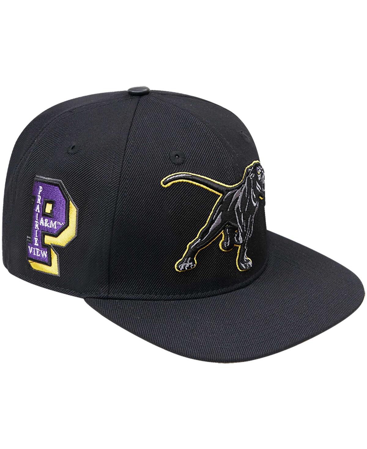 Pro Standard Men's  Black Prairie View A&m Panthers Arch Over Logo Evergreen Snapback Hat In Black