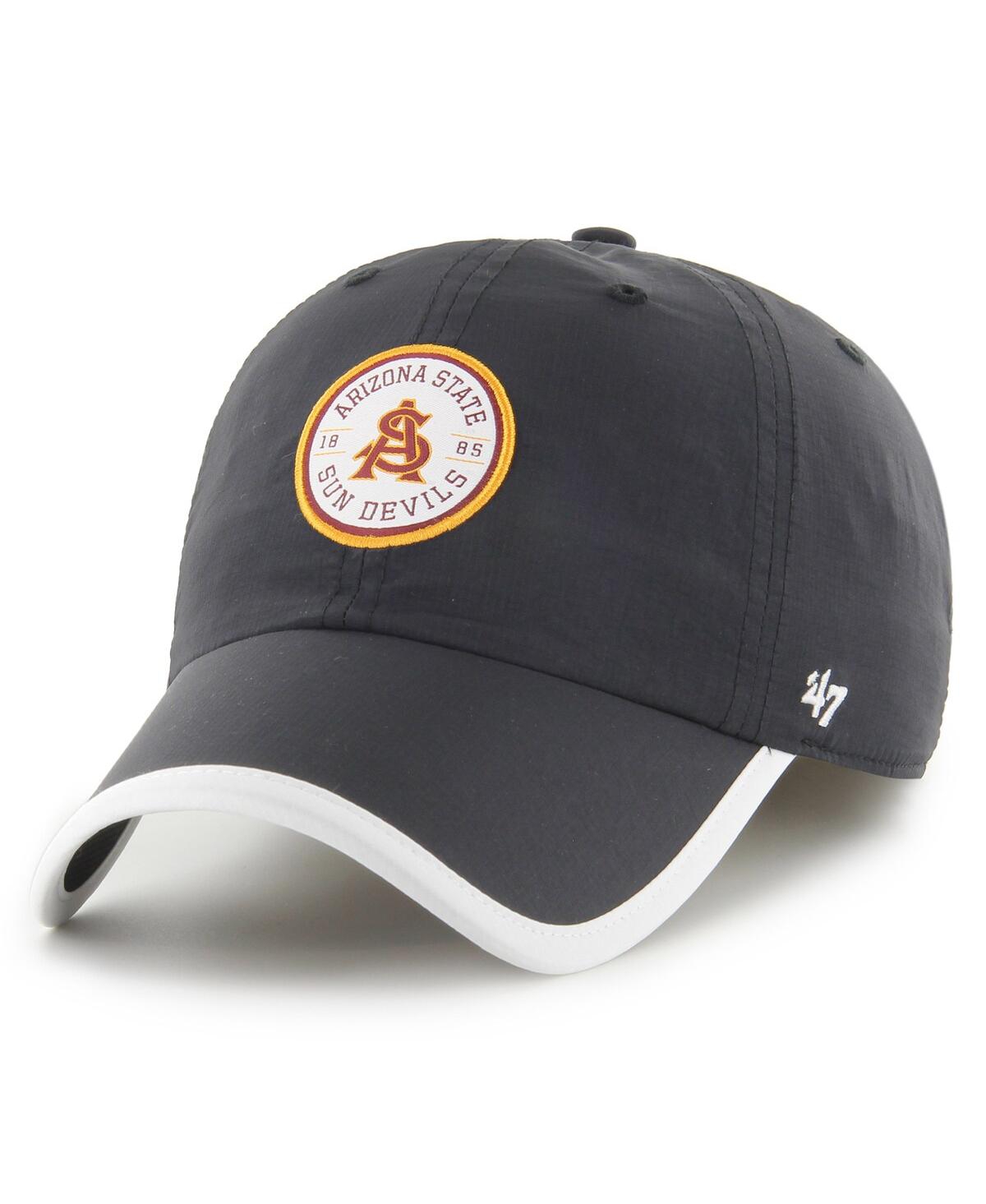47 Brand Men's ' Black Arizona State Sun Devils Microburst Clean Up Adjustable Hat In Black