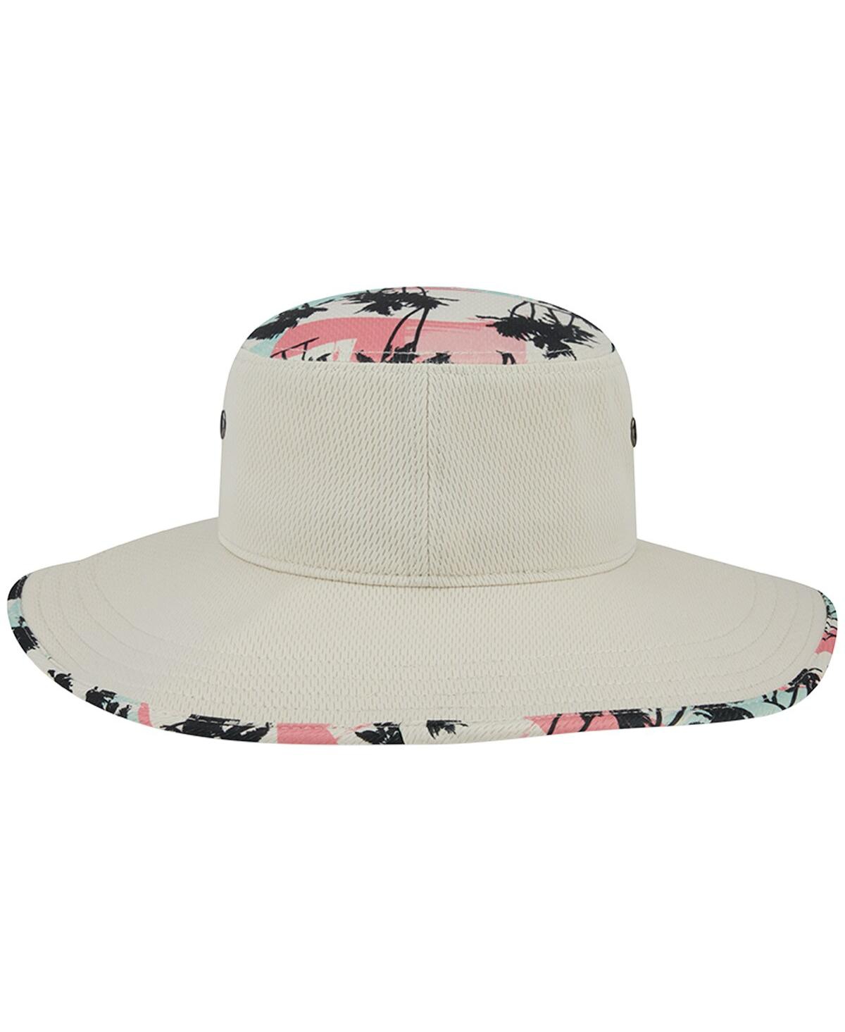 Shop New Era Men's  Natural Oakland Athletics Retro Beachin' Bucket Hat