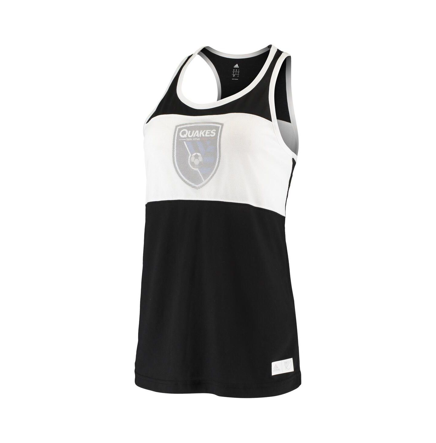 Женский топ adidas Black San Jose Earthquakes Finished — фото 3