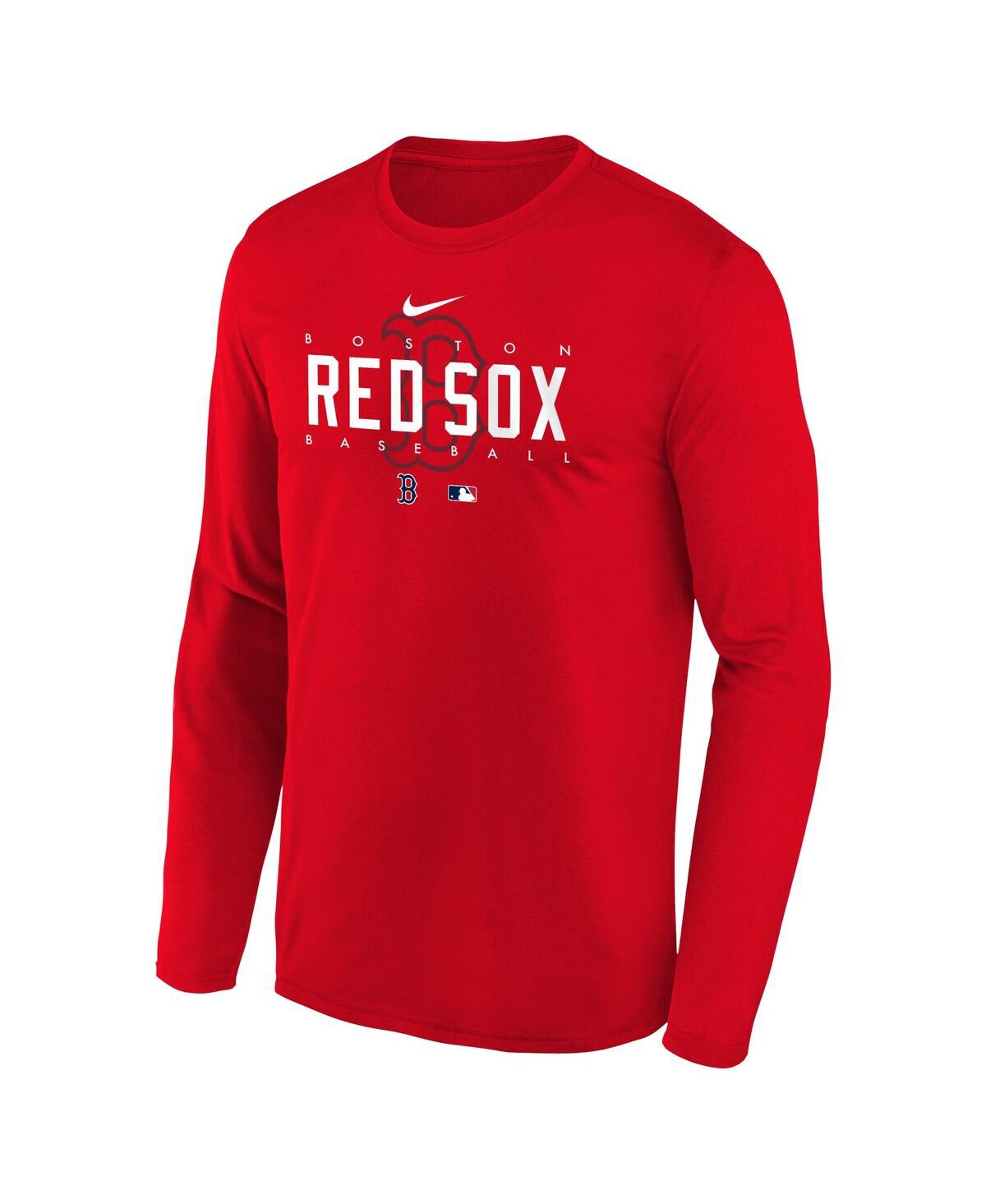 Red Nike MLB Boston Red Sox Large Logo T-Shirt