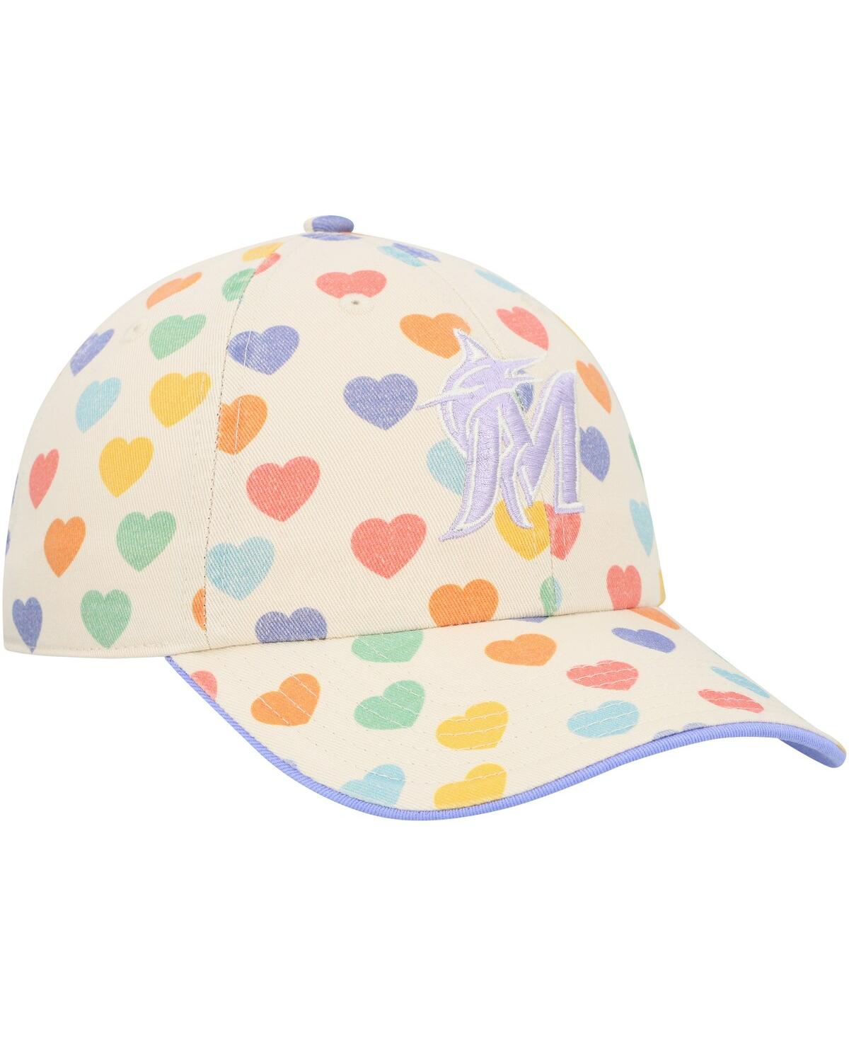 Shop 47 Brand Big Girls ' White Miami Marlins Delight Clean Up Adjustable Hat