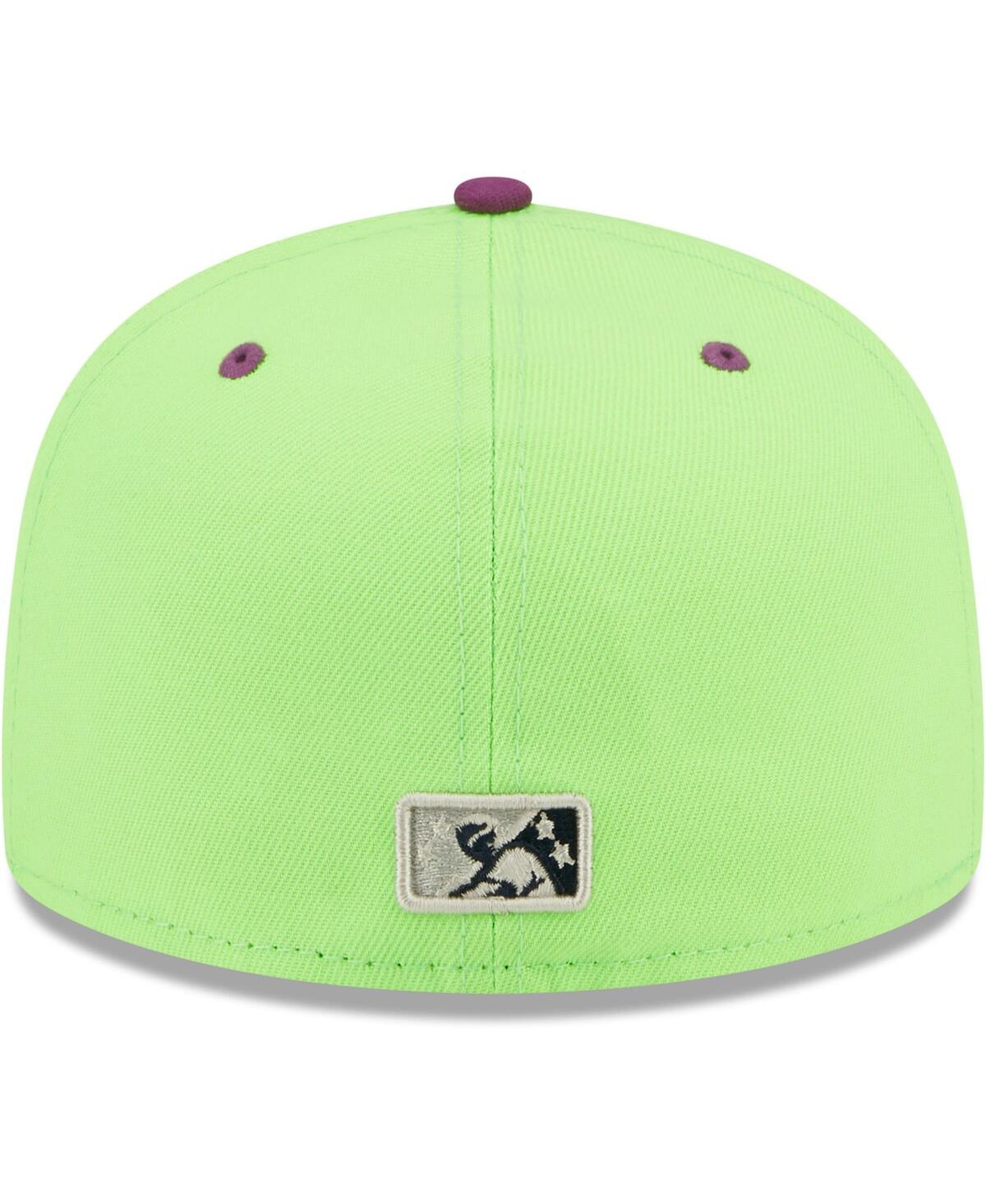New Era Green Caballos De Stockton Copa De La Diversion 59fifty Fitted Hat In Green,purple