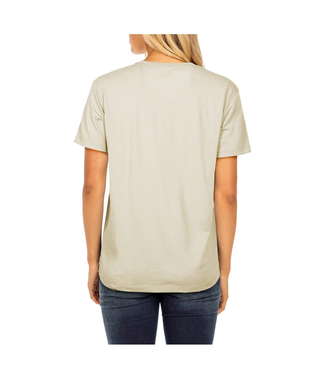 Shop New Era Women's  Cream Pittsburgh Steelers 2023 Nfl Draft T-shirt