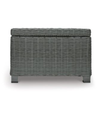 17.75" Resin Wicker Outdoor Coffee Table