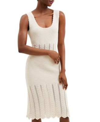 French Connection Women's Nellis Cotton Crochet Dress