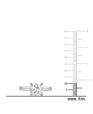 Certified Lab Grown Diamond Cushion-Cut Solitaire Engagement Ring (5 ct. t.w.) in 14k Gold