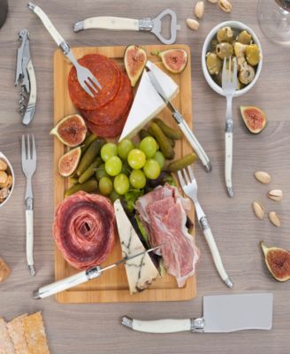 Laguiole Essential 9-Piece Charcuterie and Barware Set with Handles