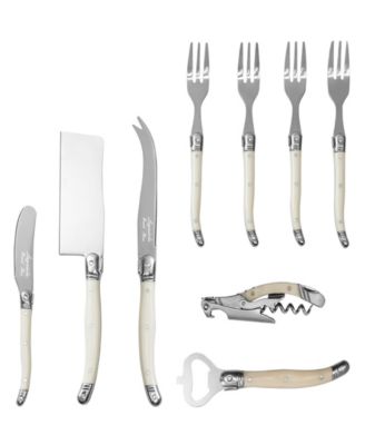 Laguiole Essential 9-Piece Charcuterie and Barware Set with Handles