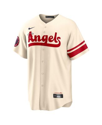 Nike Men's Mike Trout Cream Los Angeles Angels City Connect Replica Player Jersey