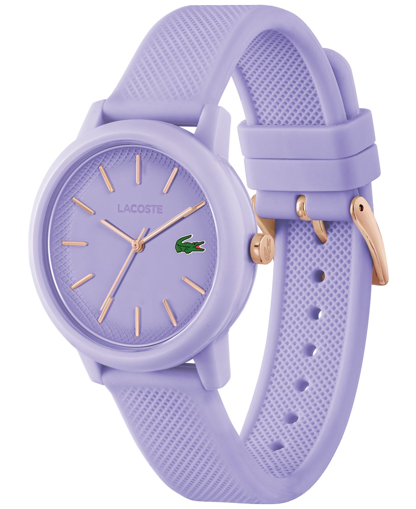 Часы Lacoste Unisex L.12.12 Lavender Silicone Strap Watch 36mm — фото 2