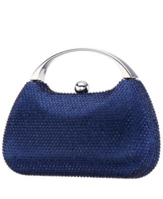 Crystal Minaudiere with Metal Handle