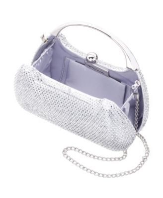 Crystal Minaudiere with Metal Handle