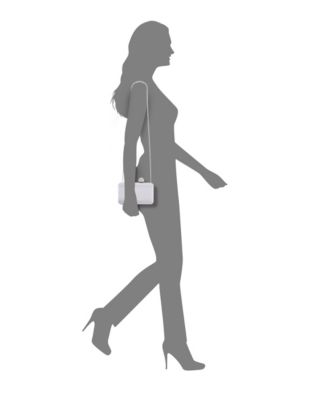 Satin Minaudiere Crystal Clasp Clutch