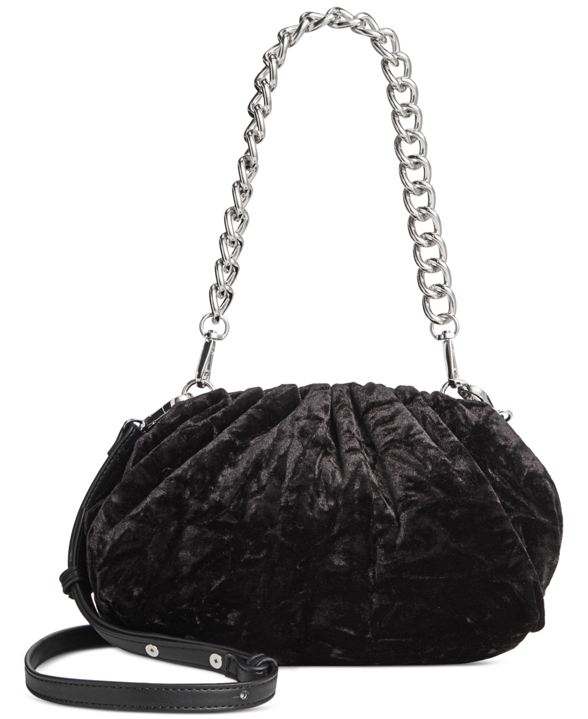 Shop Inc International Concepts Velvet Kj Clutch, Created For Macy's In Black Velvet