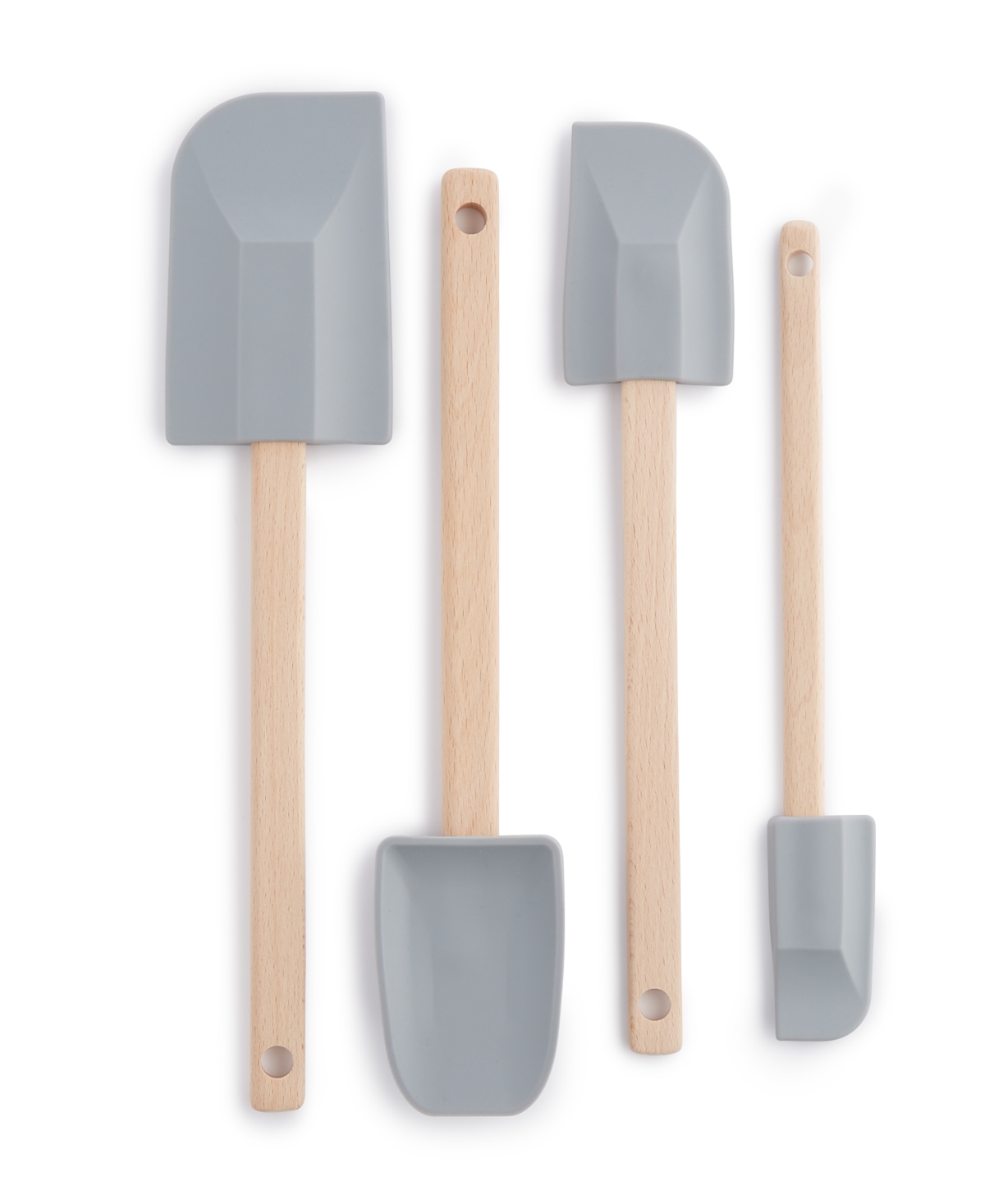 Macy's The Cellar Core 4 Pc. Silicone & Wood Spatula Set, Created For
