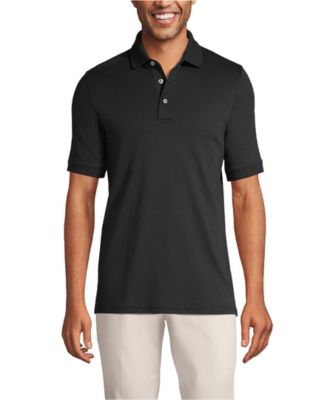 Lands' End Men's Short Sleeve Cotton Supima Polo Shirt - Macy's