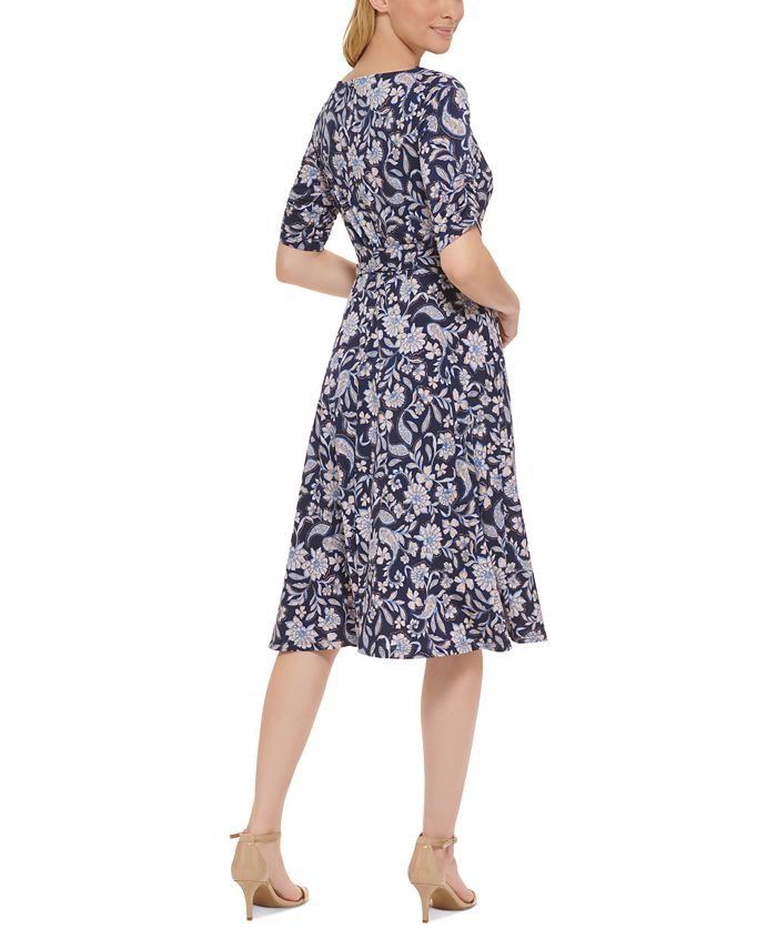 Jessica Howard Women's Paisley-Print Fit & Flare Dress - Macy's