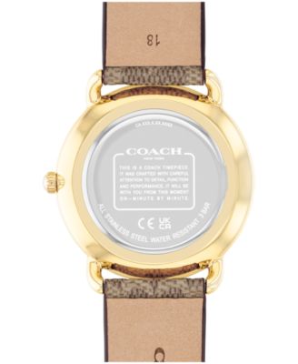 Women's Elliot Signature Tan Canvas Strap Watch, 36mm
