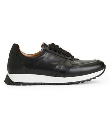 Bruno Magli Men's Ace Suede and Leather Athletic Lace-Up Sneakers - Macy's