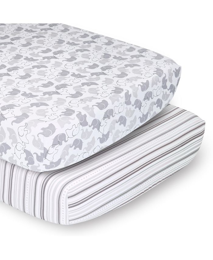The Peanutshell Elephant Walk 11 Piece Baby Nursery Crib Bedding Set