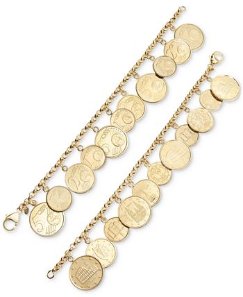 Italian Gold Padlock Charm Bracelet in 14k Gold-Plated Sterling Silver -  Macy's