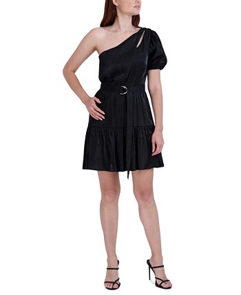 BCBGeneration Women s Slit One Shoulder Belted Dress Macy s
