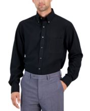 Macy's black 2025 dress shirt